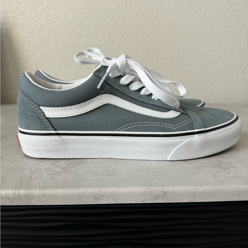 Vans Gray and White Women's Sneakers